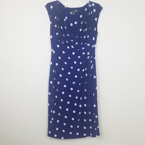 Ralph Lauren blue with white polka dots dress